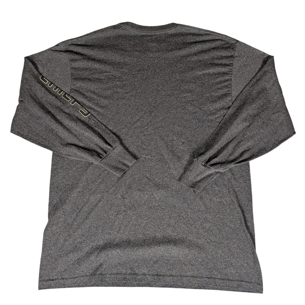 NFL Team Apparel Kansas City Chiefs Mens Long Sleeve Graphic T-Shirt Charcoal XL - Picture 3 of 10